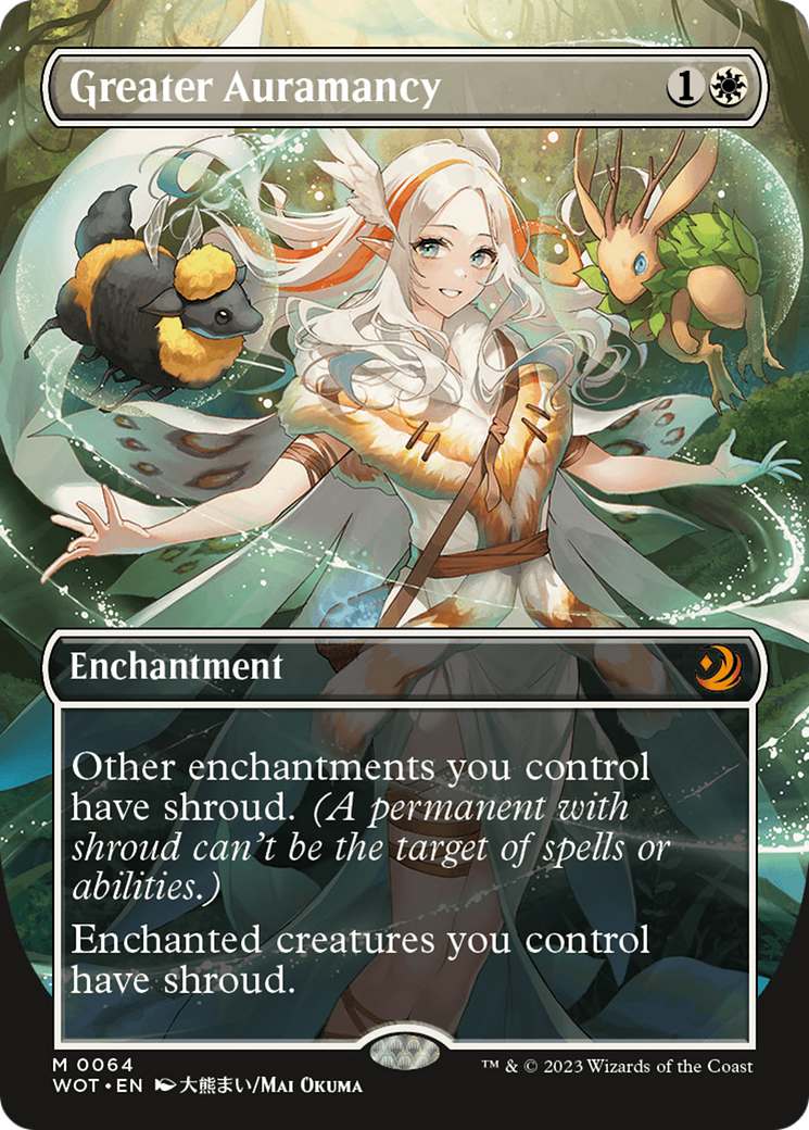 Image of Greater Auramancy (Anime Borderless) [Wilds of Eldraine: Enchanting Tales]