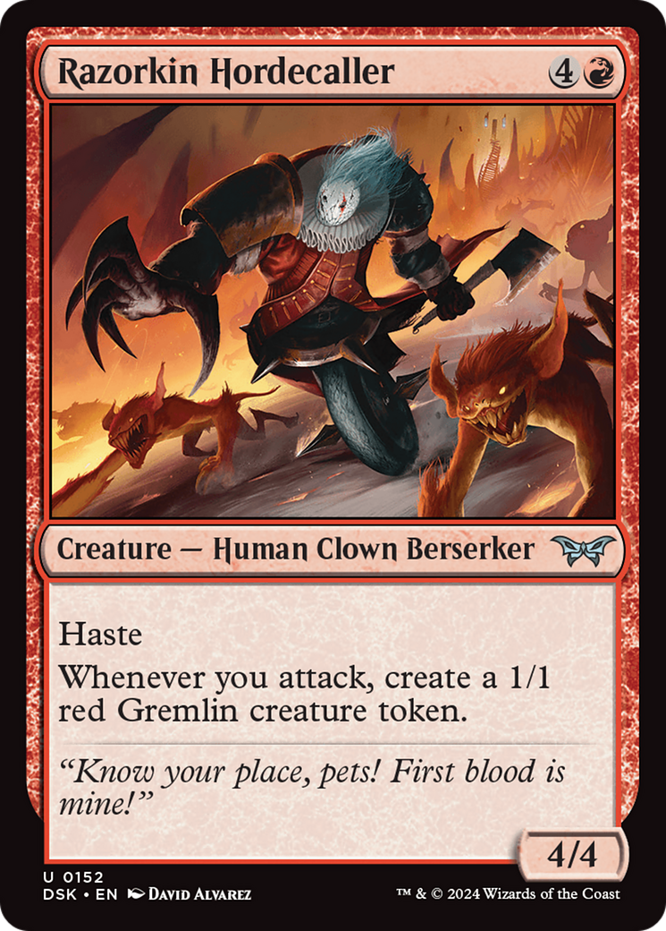 Image of Razorkin Hordecaller [Duskmourn: House of Horror]