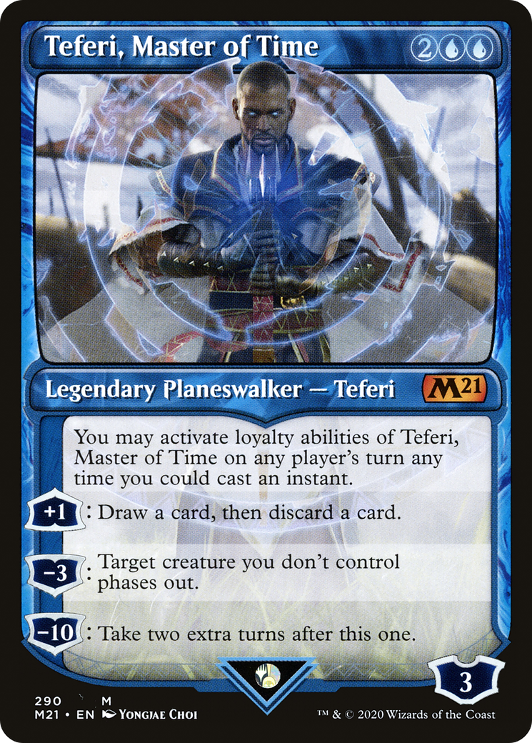Image of Teferi, Master of Time (Showcase) (290) [Core Set 2021]