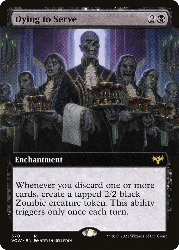 Image of Dying to Serve (Extended Art) [Innistrad: Crimson Vow]
