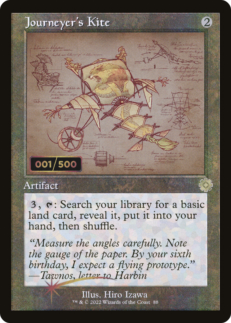 Image of Journeyer's Kite (Retro Schematic) (Serialized) [The Brothers' War Retro Artifacts]
