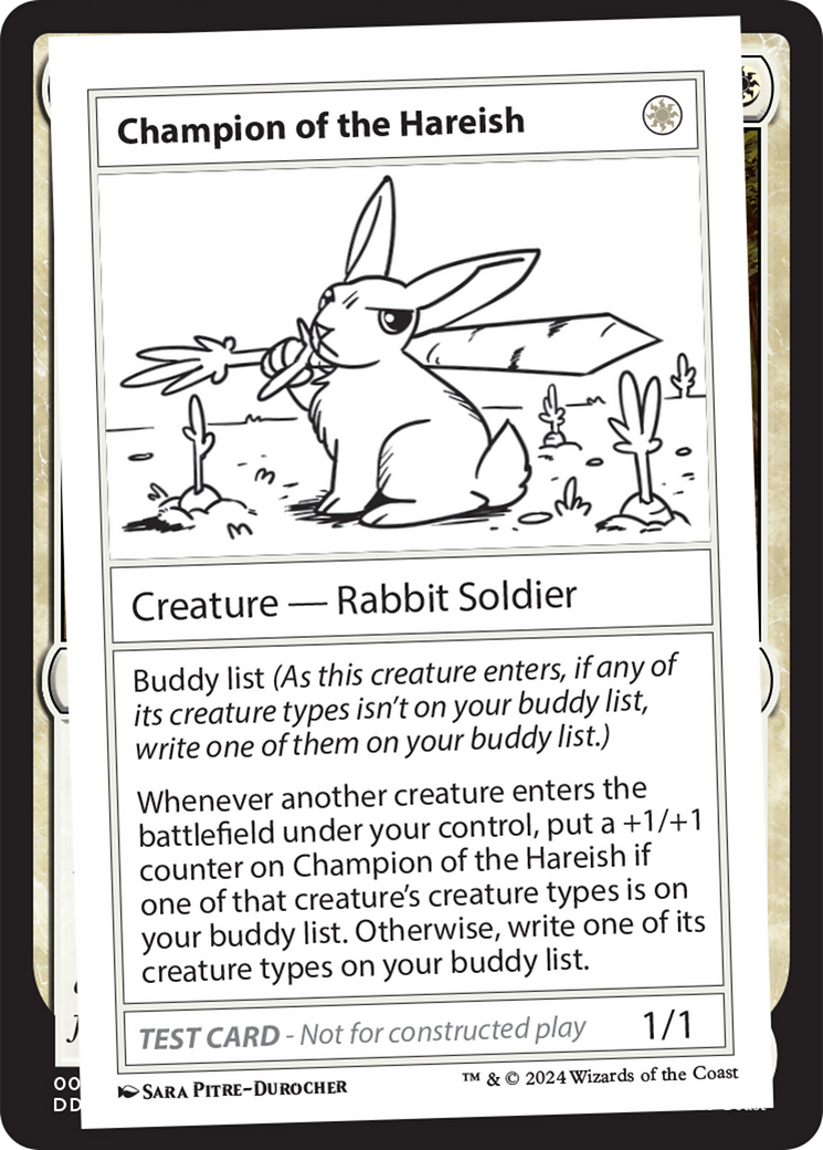 Image of Champion of the Hareish [Mystery Booster 2 Playtest Cards]