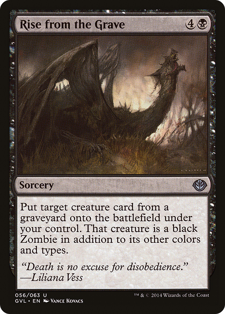 Image of Rise from the Grave (DD3-) - Duel Decks Anthology: Garruk vs. Liliana Foil