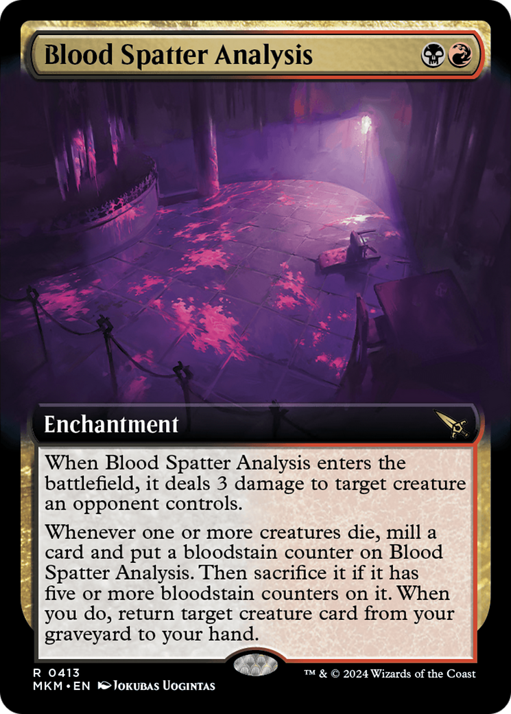 Image of Blood Spatter Analysis (Extended Art) [Murders at Karlov Manor]