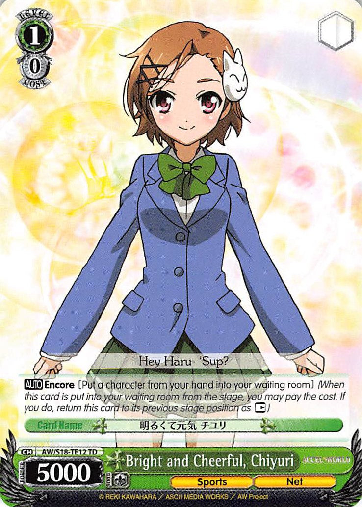 Image of Bright and Cheerful, Chiyuri (AW/S18-TE12 TD) [Accel World]