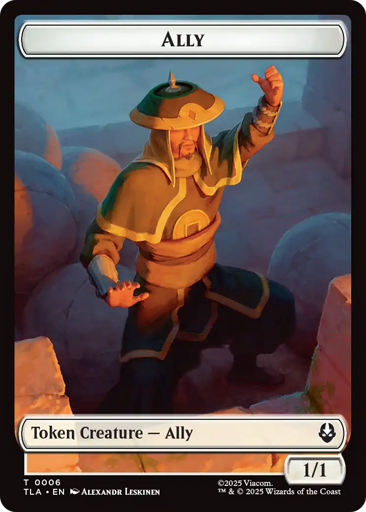 Image of Ally (0006) // Soldier (0002) Double-Sided Token [Avatar: The Last Airbender Tokens]