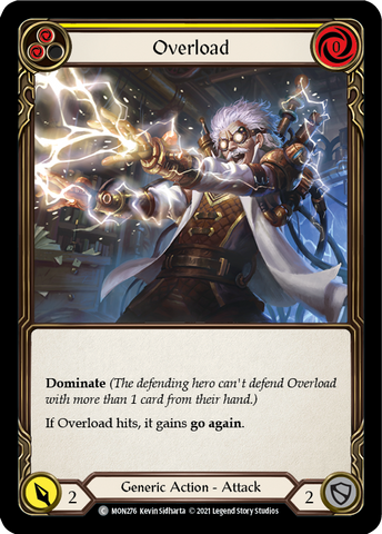 Overload (Yellow) [MON276] (Monarch)  1st Edition Normal