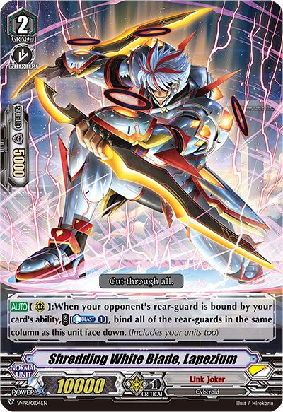 Image of Shredding White Blade, Lapezium (Parallel Foil) (V-PR/0104EN) [V Promo Cards]