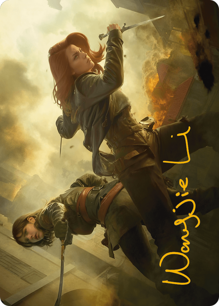 Image of Mary Read and Anne Bonny Art Card (Gold-Stamped Signature) [Assassin's Creed Art Series]