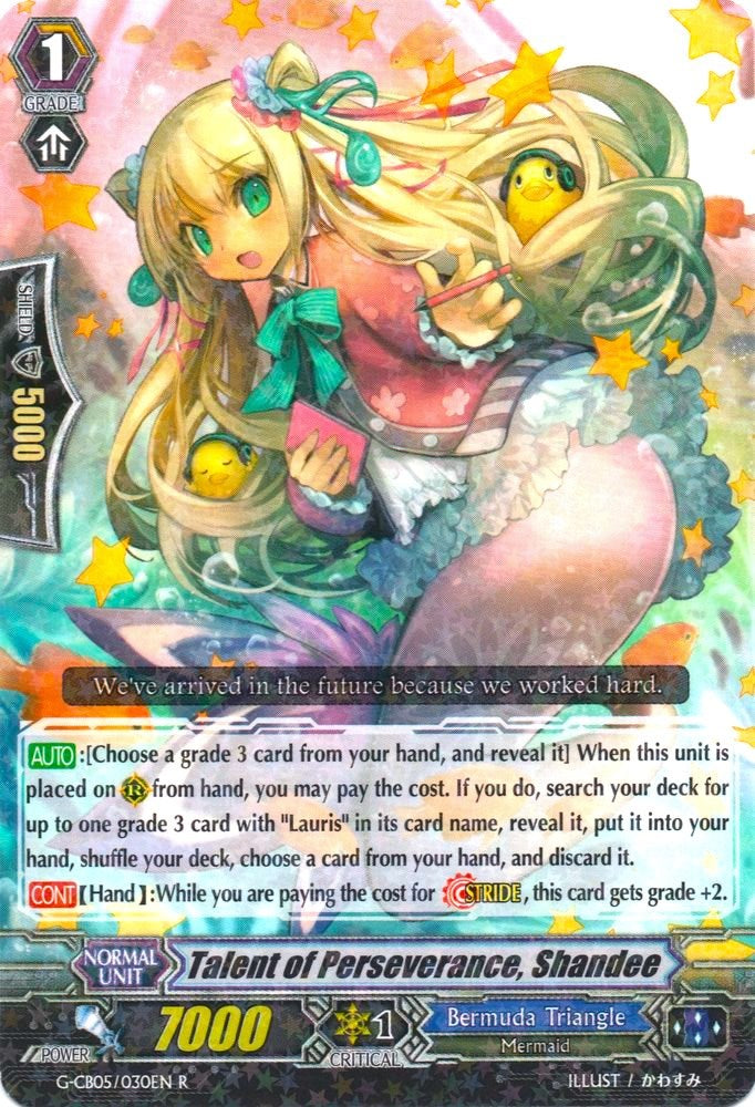 Image of Talent of Perseverance, Shandee (G-CB05/030EN) [Prismatic Divas]