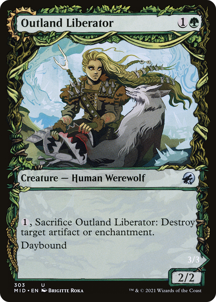 Image of Outland Liberator // Frenzied Trapbreaker (Showcase Equinox) [Innistrad: Midnight Hunt]