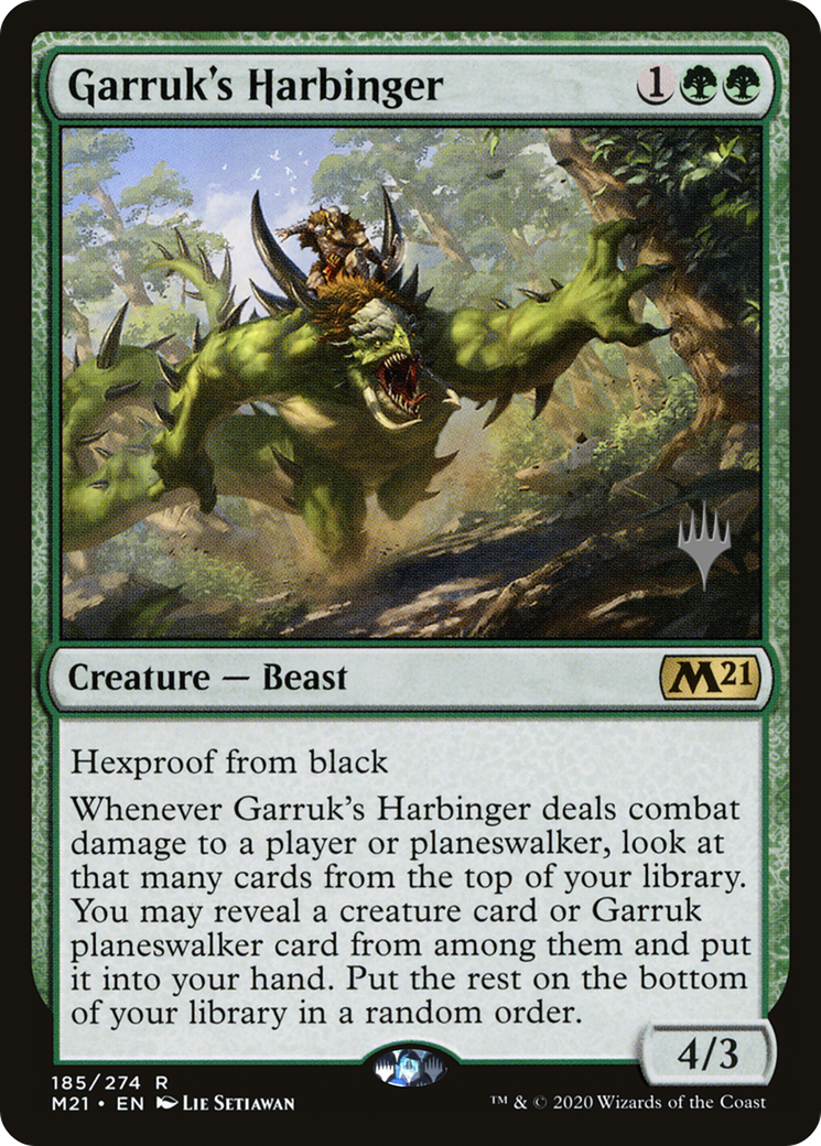 Image of Garruk's Harbinger (Promo Pack) [Core Set 2021 Promos]
