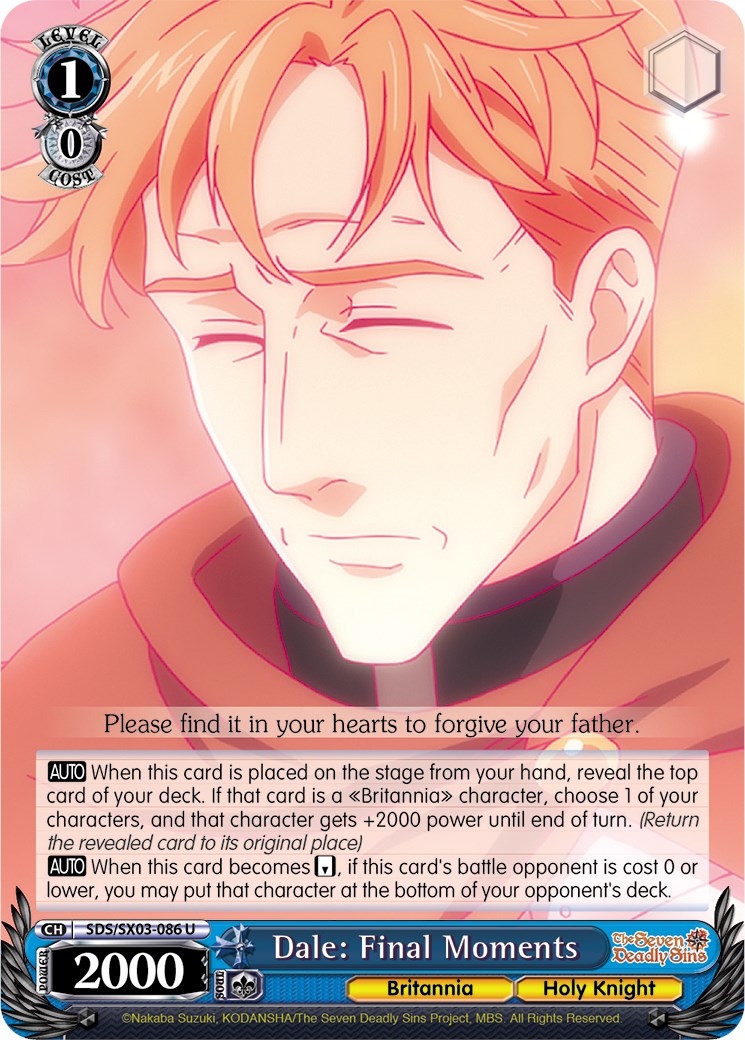 Image of Dale: Final Moments (SDS/SX03-086 U) [The Seven Deadly Sins]