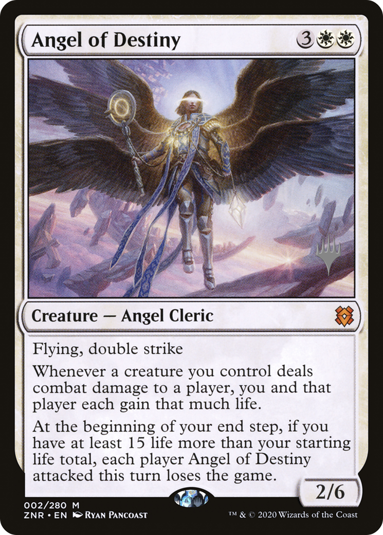 Image of Angel of Destiny (Promo Pack) [Zendikar Rising Promos]