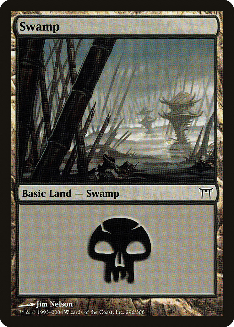 Image of Swamp (296) [Champions of Kamigawa]