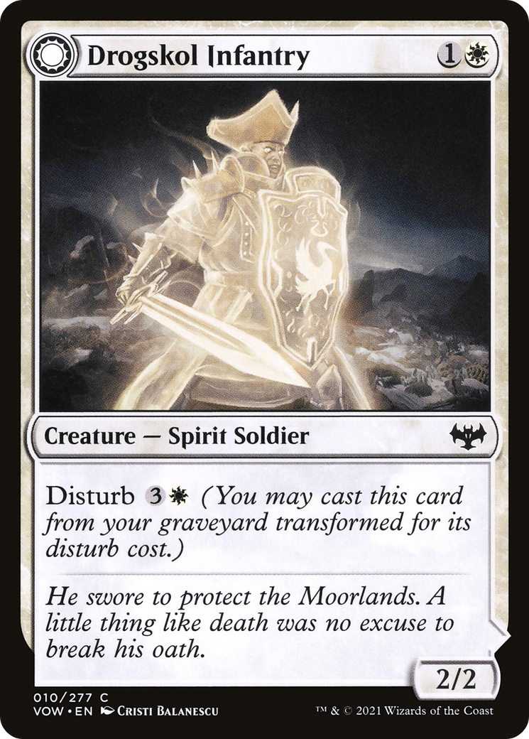Image of Drogskol Infantry // Drogskol Armaments [Innistrad: Crimson Vow]
