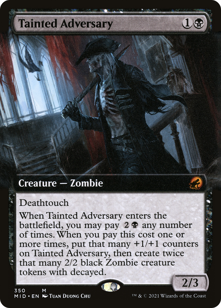 Image of Tainted Adversary (Extended Art) [Innistrad: Midnight Hunt]