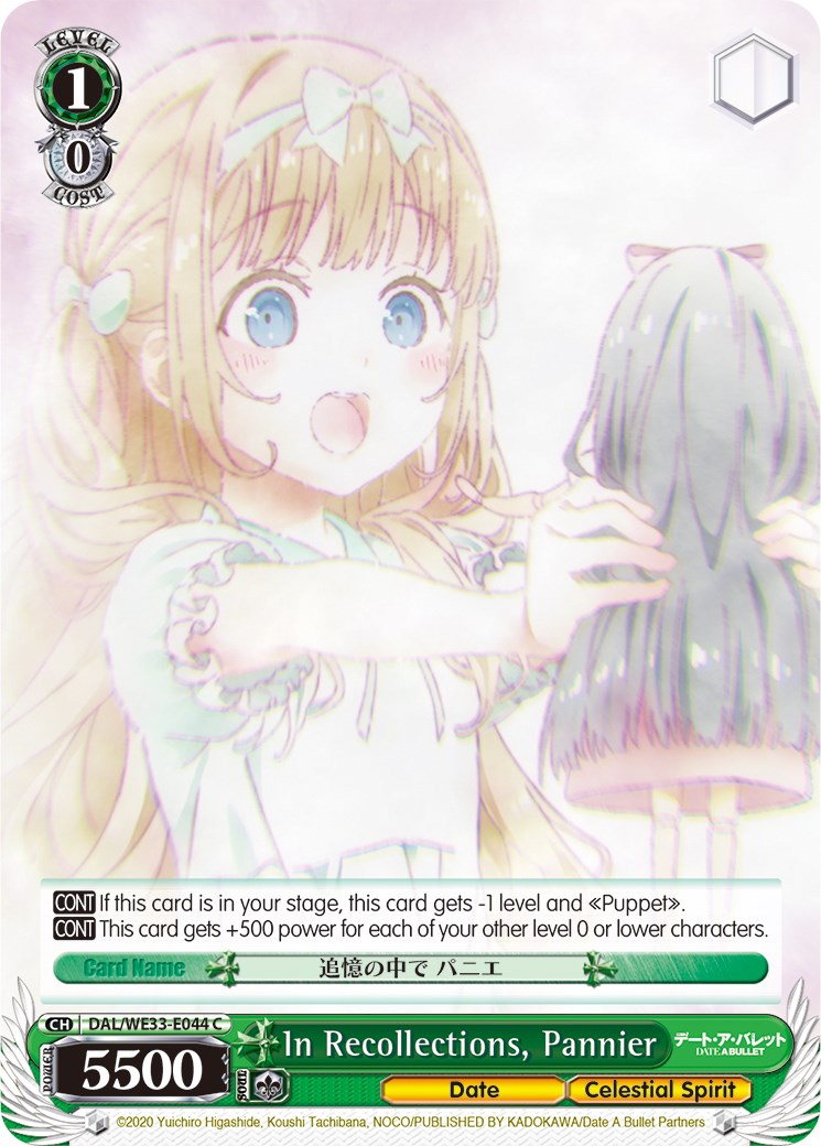 Image of In Recollections, Pannier (DAL/WE33-E044 C) (Parallel Foil) [Date A Bullet]