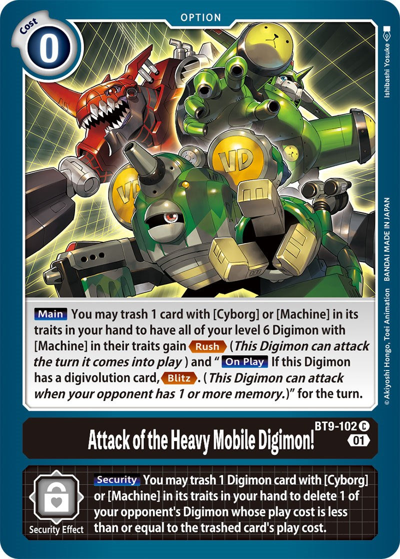 Image of Attack of the Heavy Mobile Digimon! [BT9-102] [X Record]
