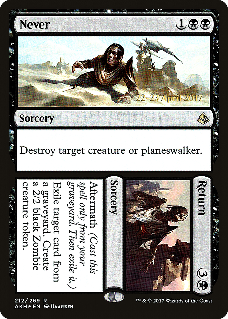 Image of Never // Return [Amonkhet Prerelease Promos]