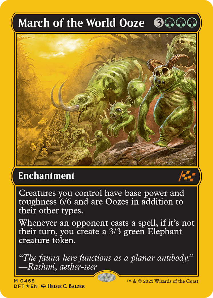 Image of March of the World Ooze (First-Place Foil) [Aetherdrift]