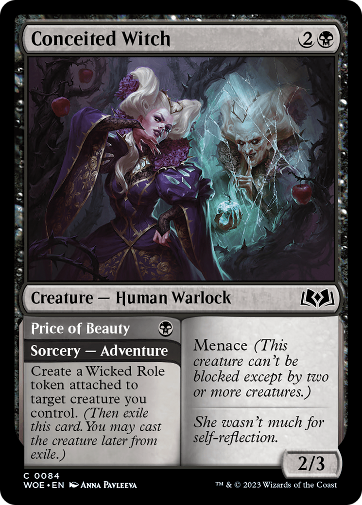 Image of Conceited Witch // Price of Beauty [Wilds of Eldraine]