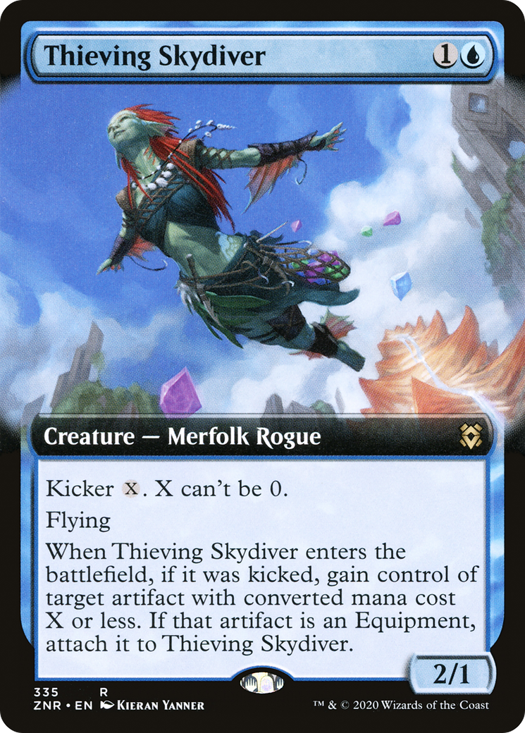 Image of Thieving Skydiver (Extended Art) [Zendikar Rising]