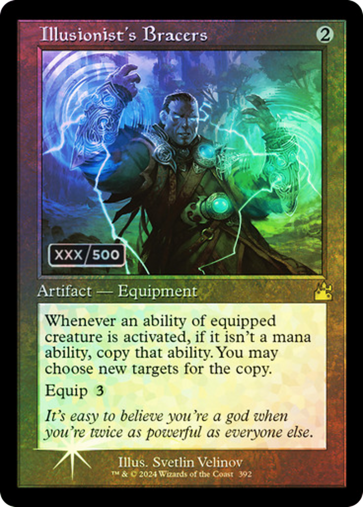 Image of Illusionist's Bracers (Retro) (Serialized) [Ravnica Remastered]