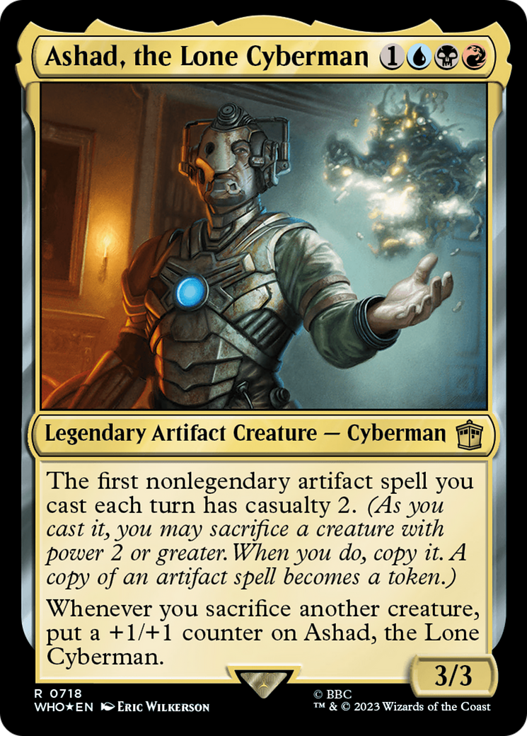 Image of Ashad, the Lone Cyberman (Surge Foil) [Doctor Who]