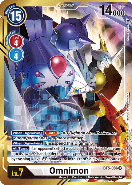 Image of Omnimon [BT5-086] (Alternate Art - Nakano Haito) [Battle of Omni]