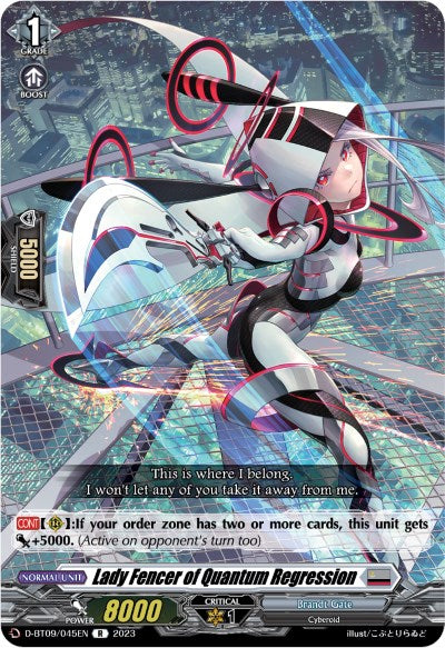 Image of Lady Fencer of Quantum Regression (D-BT09/045EN) [Dragontree Invasion]