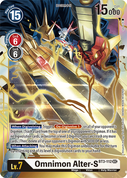 Image of Omnimon Alter-S [BT3-112] [Release Special Booster Ver.1.5]
