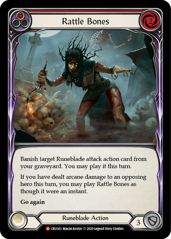 Rattle Bones [CRU143] (Crucible of War)  1st Edition Rainbow Foil