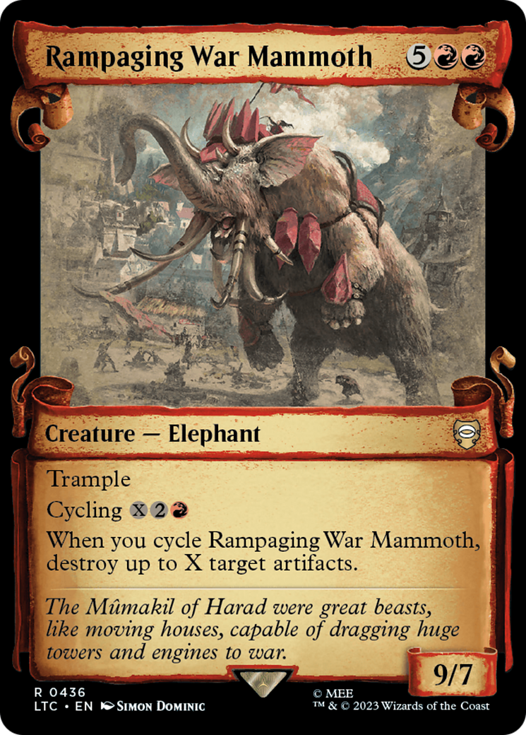Image of Rampaging War Mammoth [The Lord of the Rings: Tales of Middle-Earth Commander Showcase Scrolls]