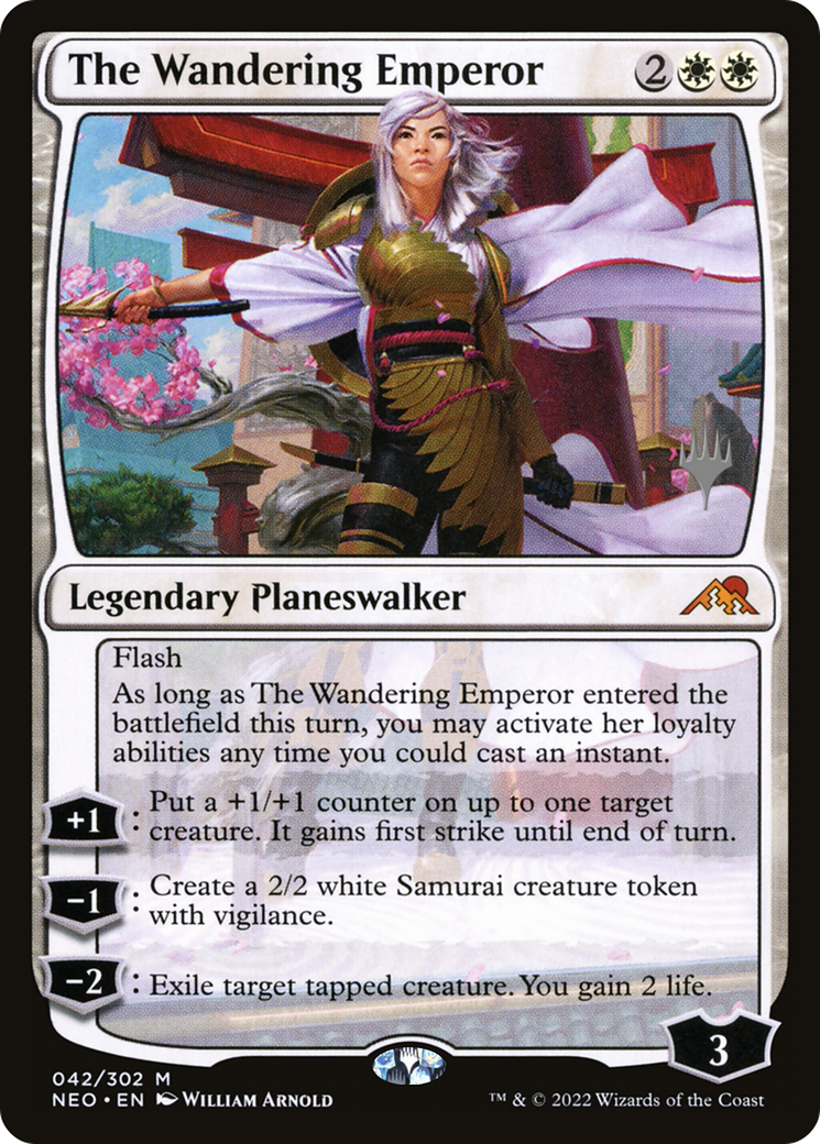 Image of The Wandering Emperor (Promo Pack) [Kamigawa: Neon Dynasty Promos]