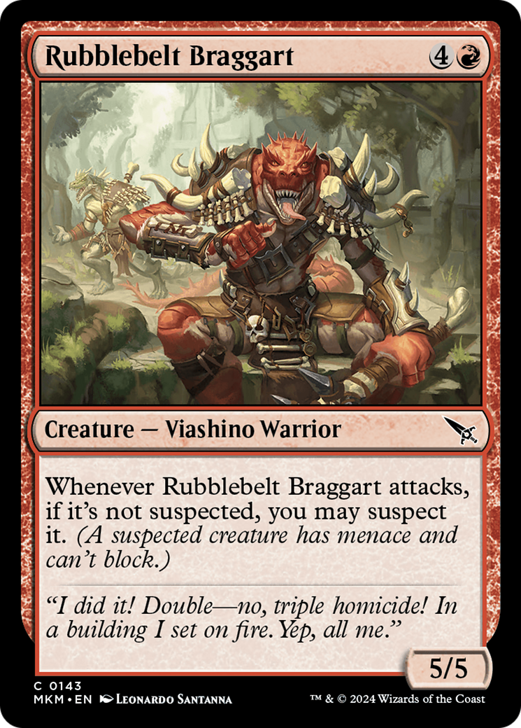 Image of Rubblebelt Braggart [Murders at Karlov Manor]