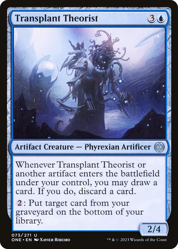 Image of Transplant Theorist [Phyrexia: All Will Be One]