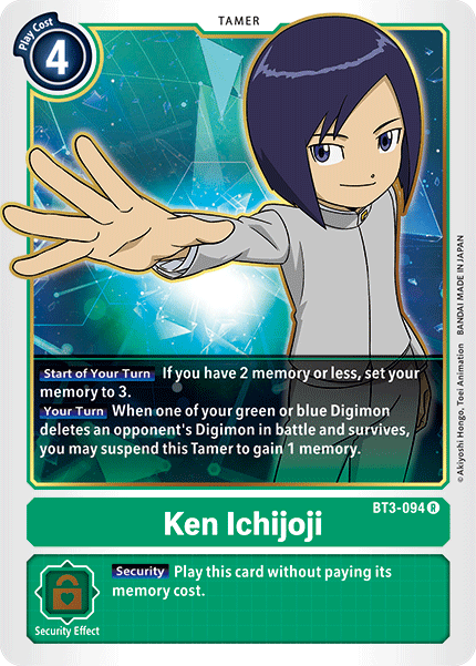 Image of Ken Ichijoji [BT3-094] [Release Special Booster Ver.1.5]