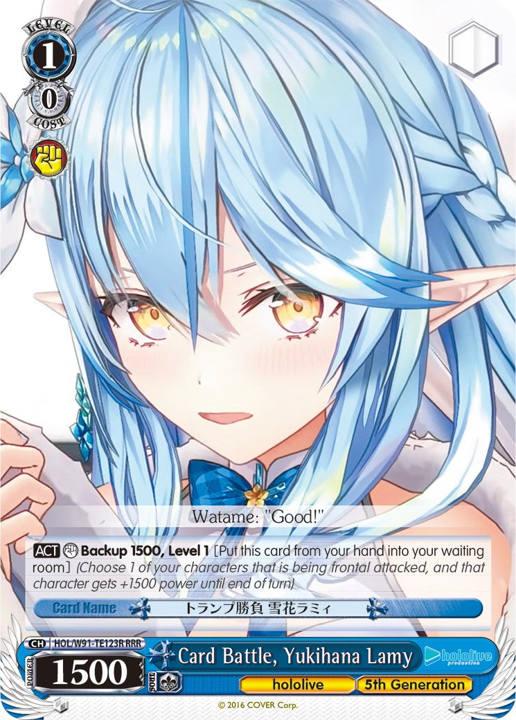 Image of Card Battle, Yukihana Lamy (HOL/W91-TE123R RRR) [hololive production]