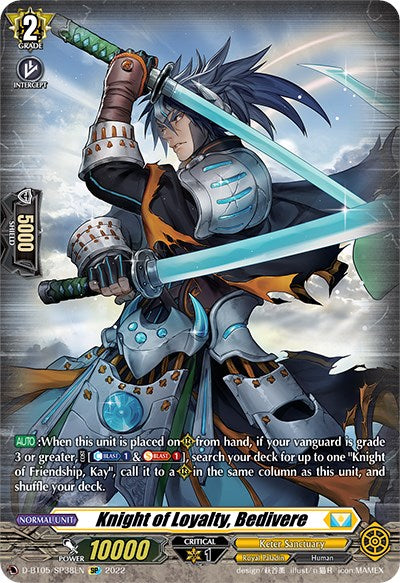 Image of Knight of Loyalty, Bedivere (D-BT05/SP38EN) [Triumphant Return of the Brave Heroes]