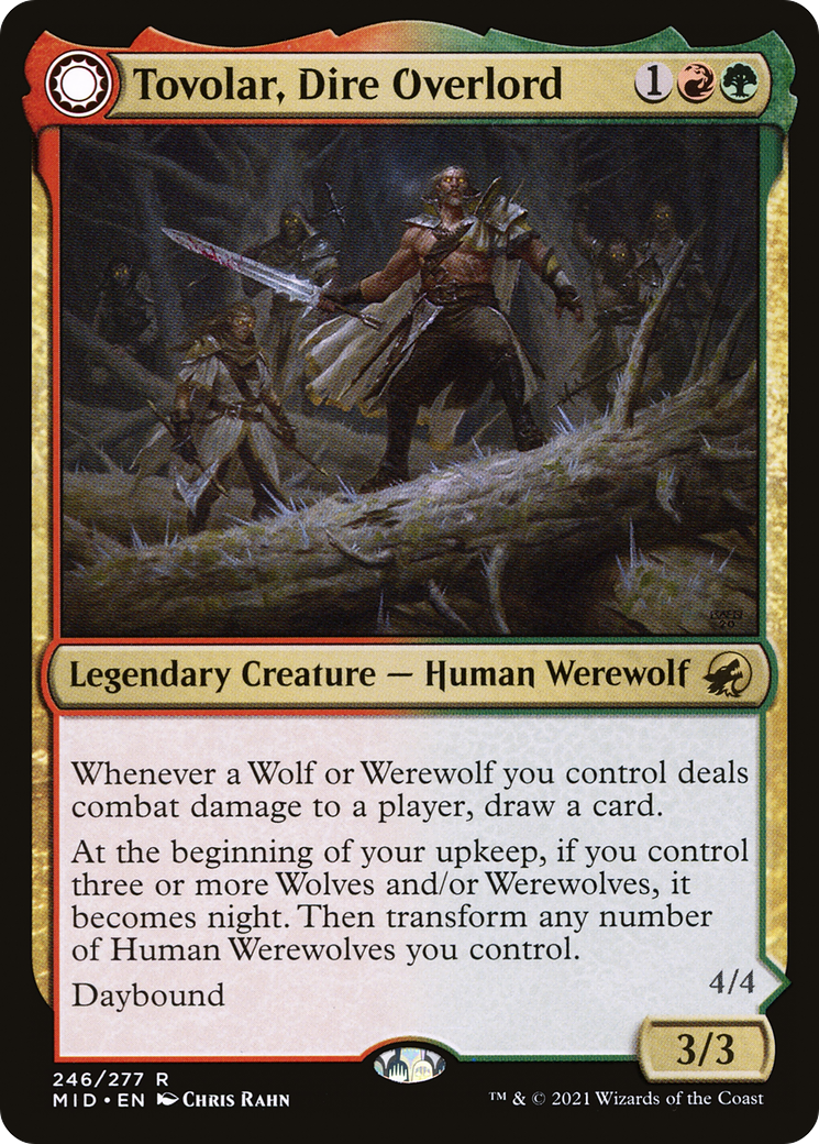 Image of Tovolar, Dire Overlord // Tovolar, the Midnight Scourge [Innistrad: Midnight Hunt]