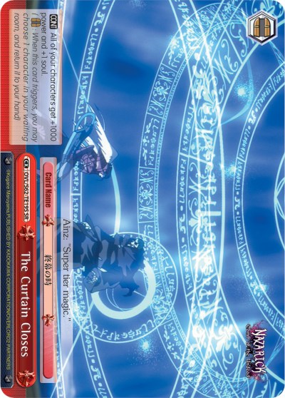 Image of The Curtain Closes (OVL/S62-TE19S SR) [Nazarick: Tomb of the Undead]