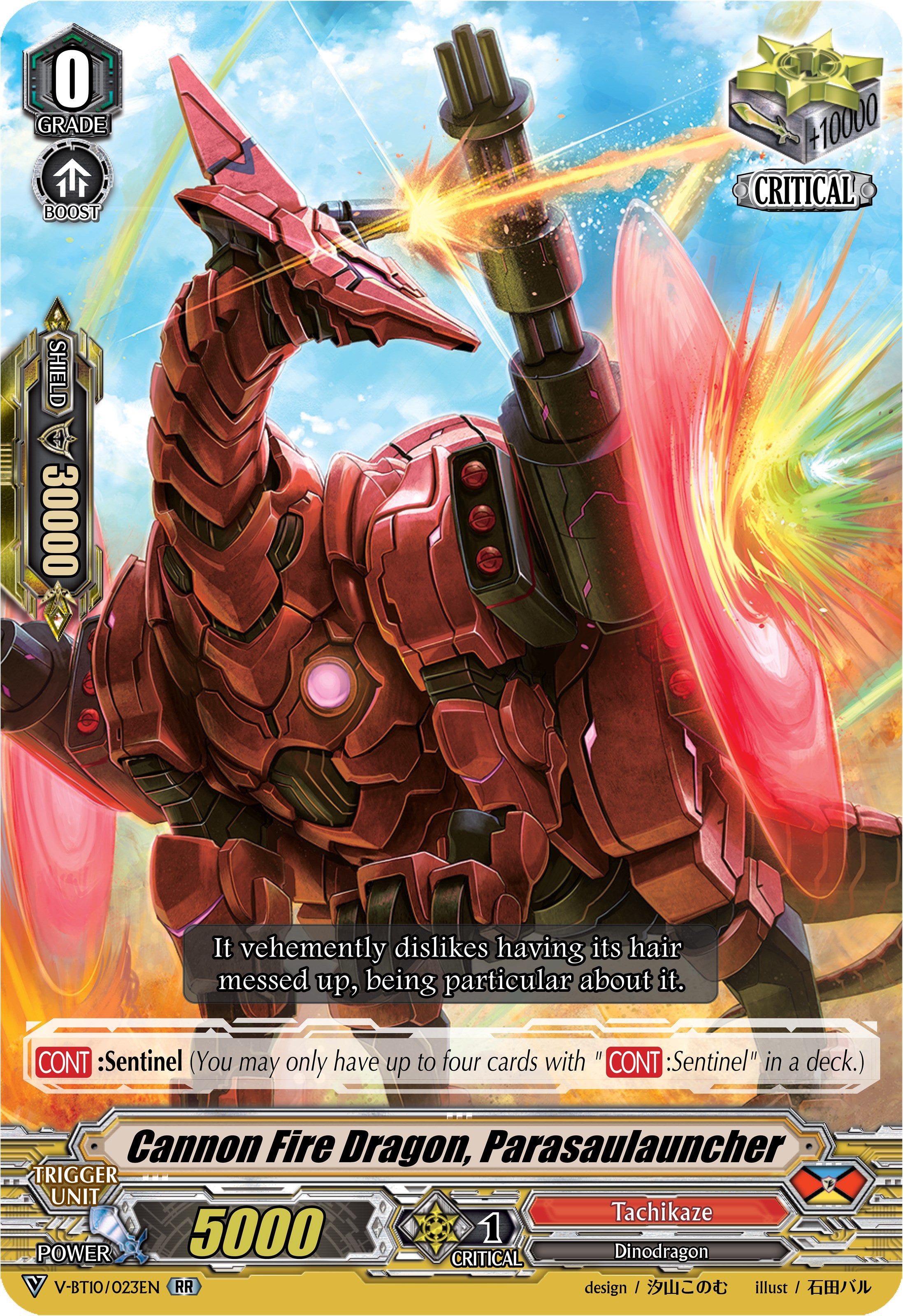 Image of Cannon Fire Dragon, Parasaulauncher (V-BT10/023EN) [Phantom Dragon Aeon]