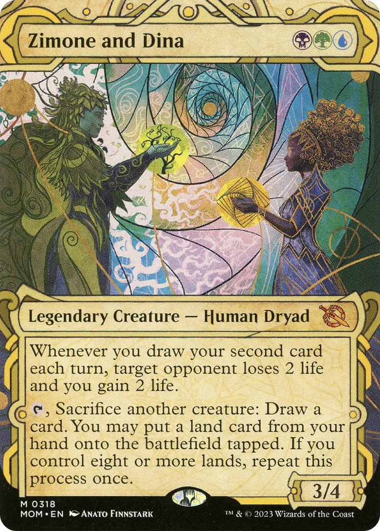 Image of Zimone and Dina (Showcase Planar Booster Fun) [March of the Machine]