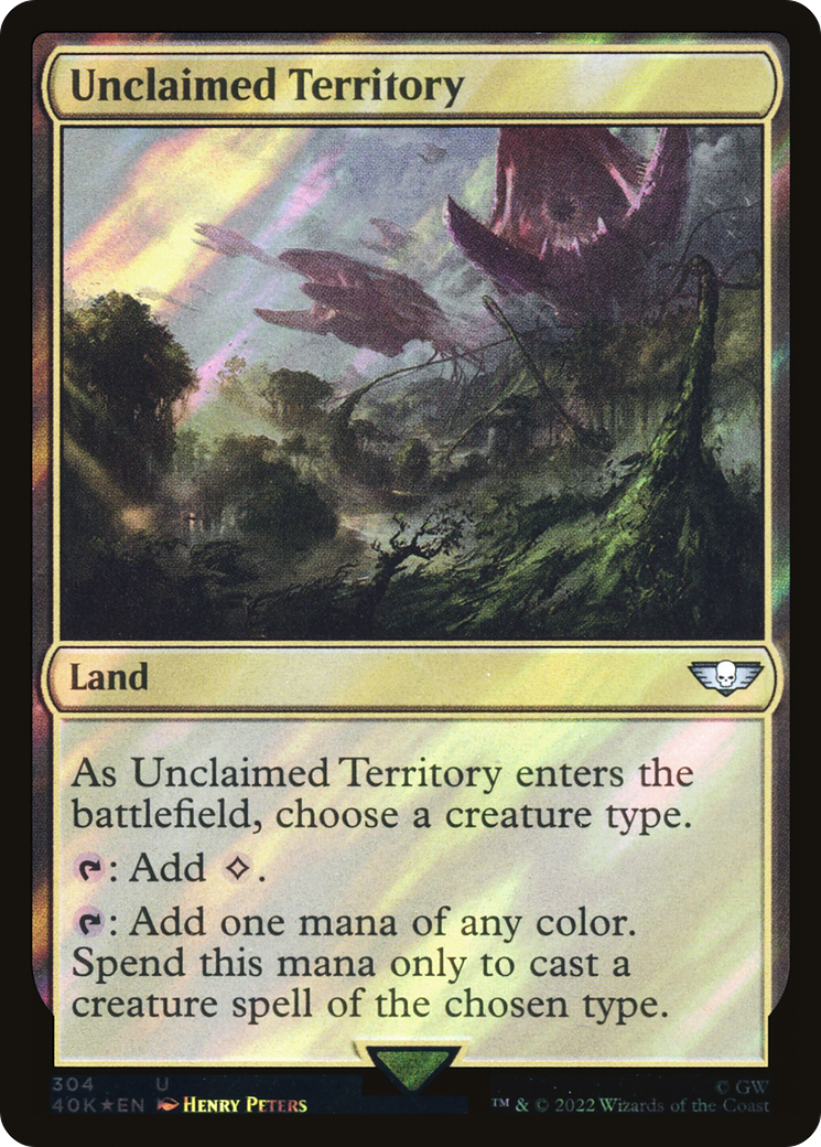 Image of Unclaimed Territory (Surge Foil) [Warhammer 40,000]