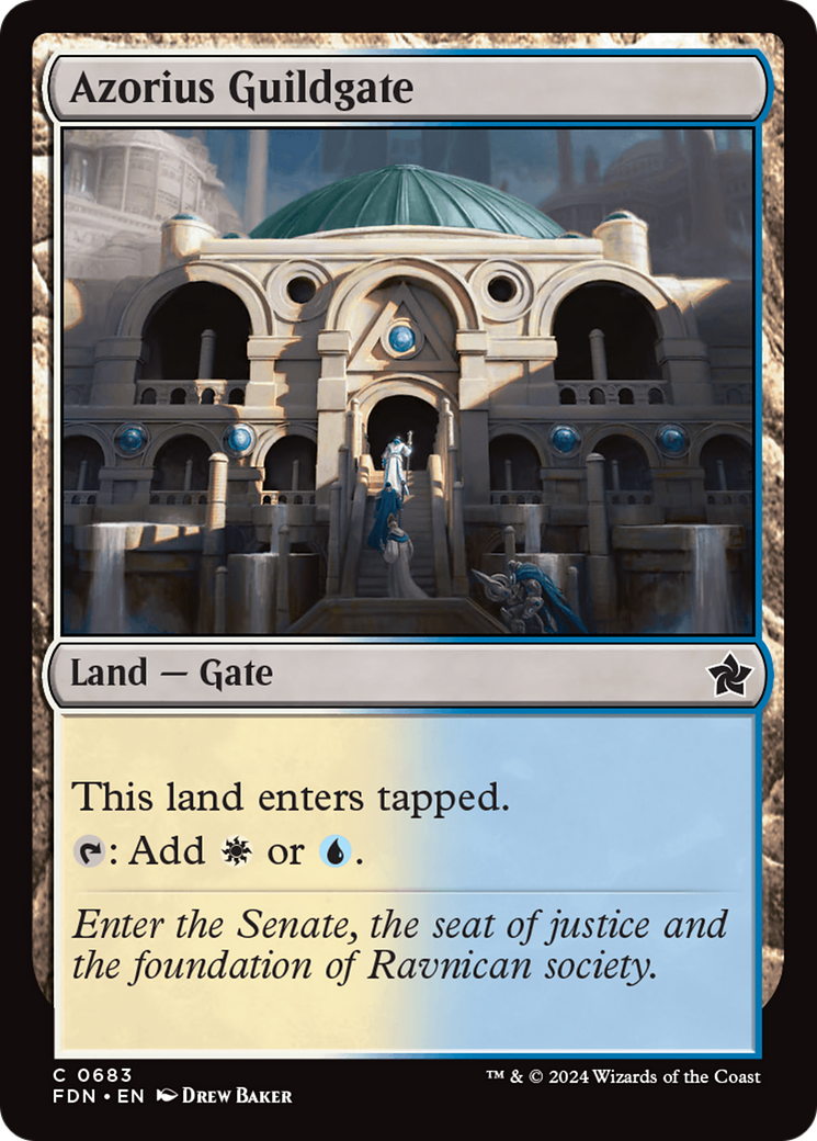 Image of Azorius Guildgate [Foundations]