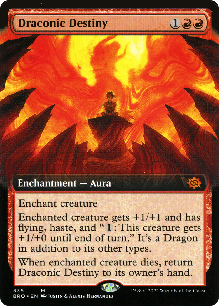 Image of Draconic Destiny (Extended Art) [The Brothers' War]