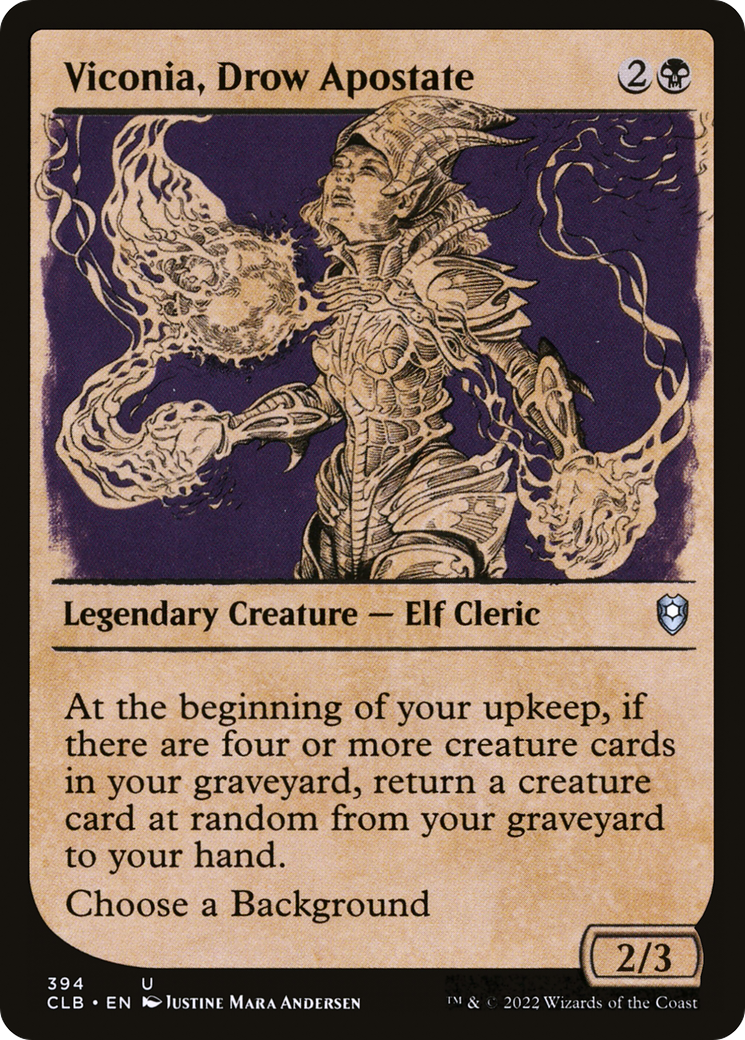Image of Viconia, Drow Apostate (Showcase) [Commander Legends: Battle for Baldur's Gate]