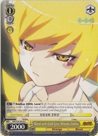 Image of Blond with Gold Eyes, Shinobu Oshino (NM/S24-E016) [NISEMONOGATARI]