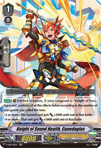 Image of Knight of Sound Health, Cunedagius (V-EB10/012EN) [The Mysterious Fortune]